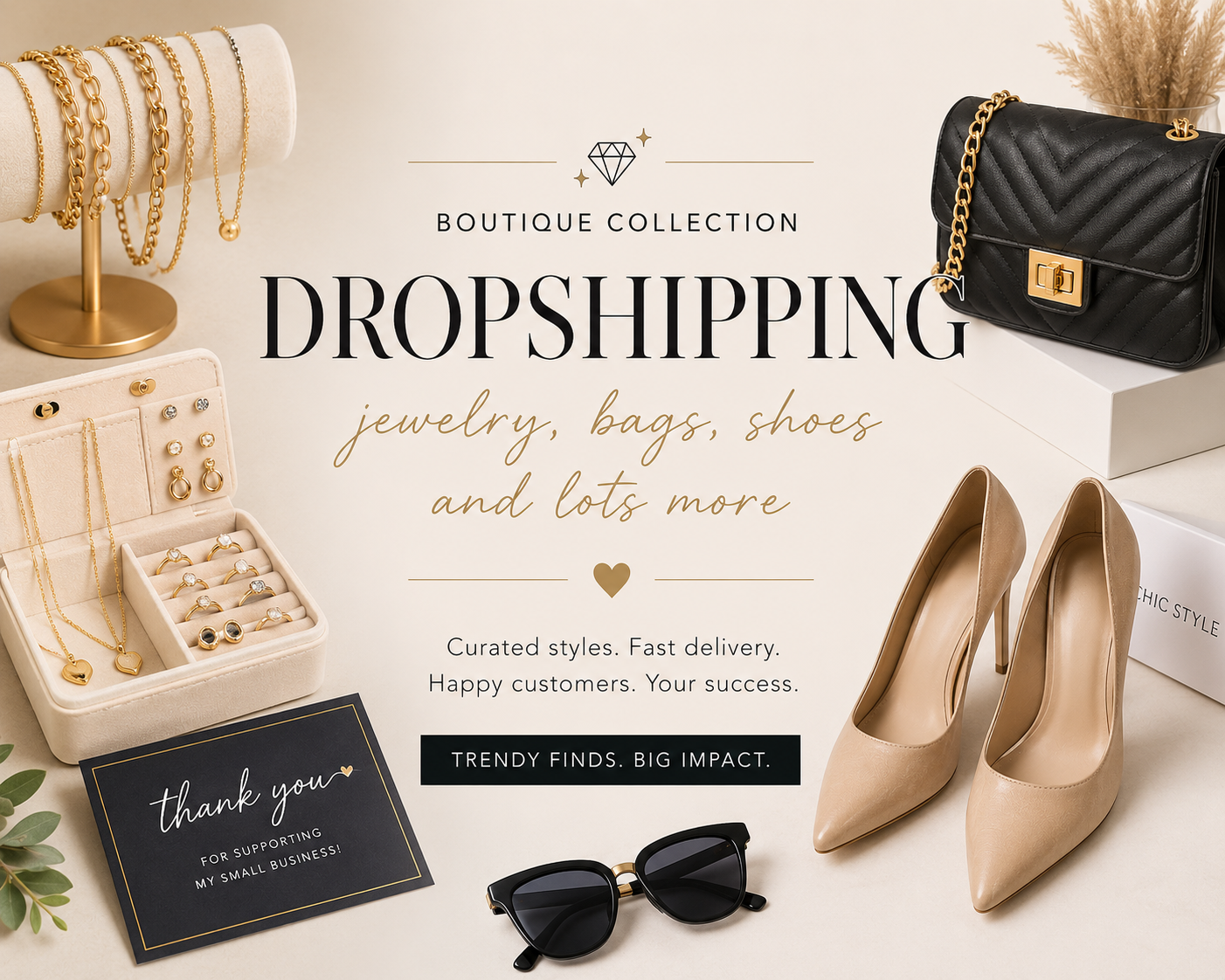 Jewelry bags shoes and much more